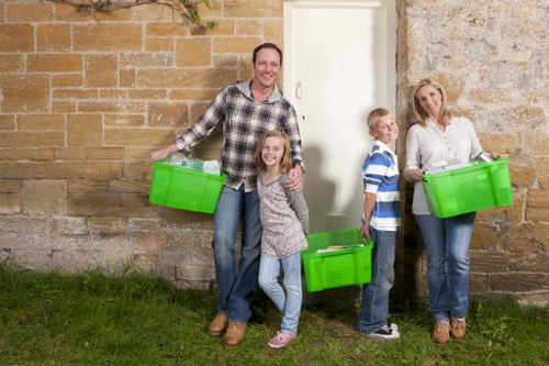 Satisfied clients after house clearance in Osterley